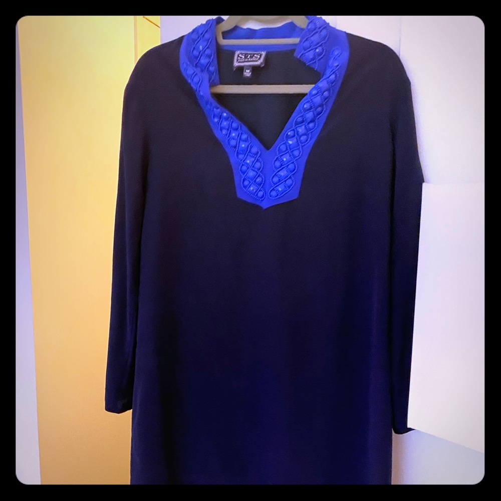 STS long sleeve dress with beads